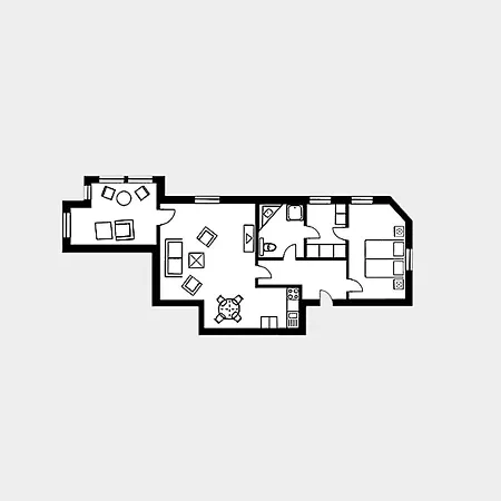 Strandvillen - Mit Meerblick Und 1 Schlafzimmer Sv-709 *